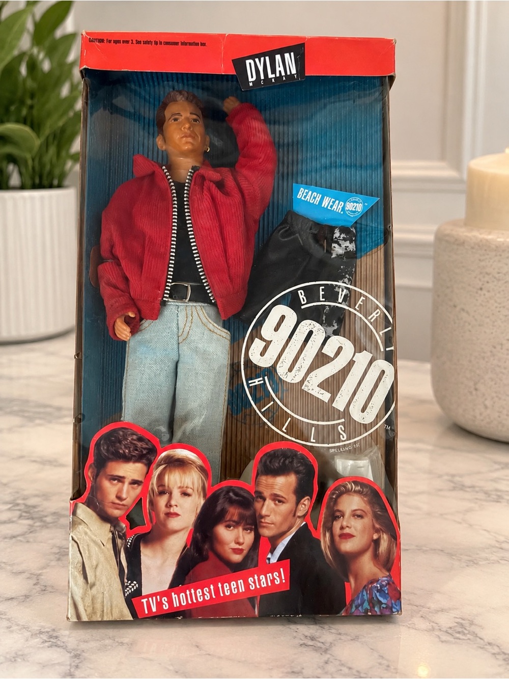 1991 Beverly Hills 90210 Dylan McKay Doll – Luke Perry – Mattel - Vintage